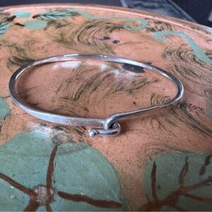 Avery 925 Sterling Silver Hook Bangle